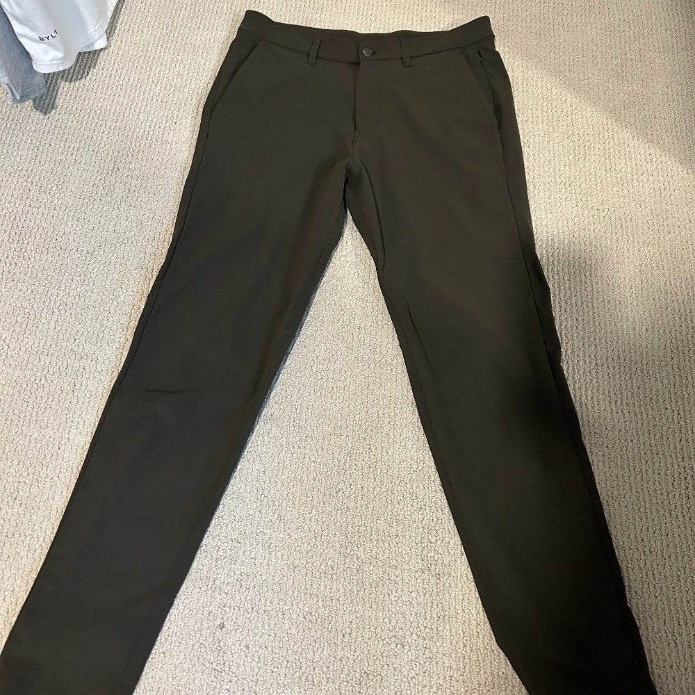 Lululemon ABC Pant Warpstreme  Olive Green 32 W 32 L